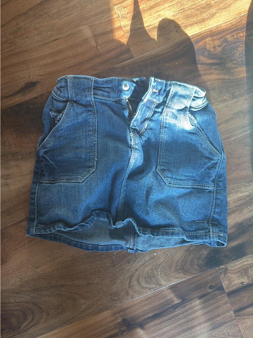 Classic Blue Denim Mini Skirt